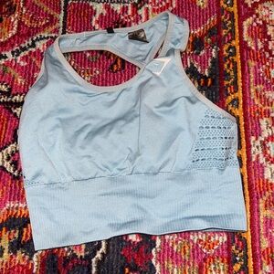 BLUE GYMSHARK SPORTS BRA